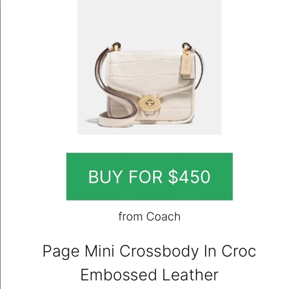 Coach mini bag